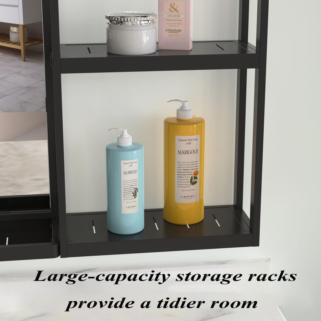 Bathroom Mirror with Shelf 31" x 24" Wall Mirror with Storage