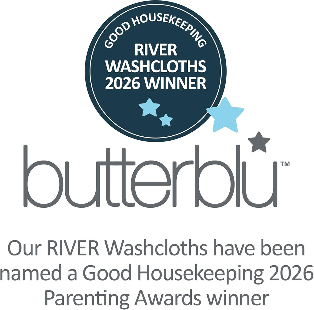 River Pack Baby Terry Washcloths 100% Organic Cotton Absorbent for Baby and Toddler Boys & Girls, Seafoam Terra