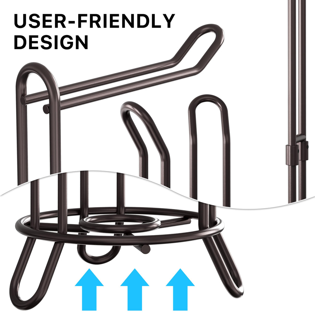 Bathroom Toilet Paper Storage Holder Stand Shelf, Bronze