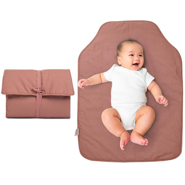 Portable Diaper Changing Pad - Rollable, Portable Changing Pad for Diaper Bag & Travel - OEKO-TEX Cotton Exterior