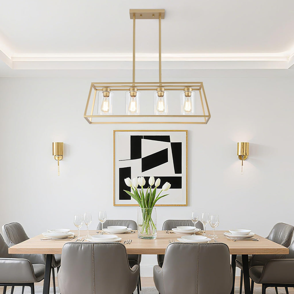 Gold Chandeliers Island Light Fixture