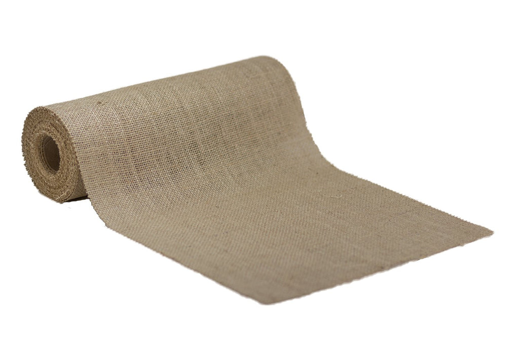 Burlap Table Runner Fabric Roll, 12 Inch x 10 Yards, Premium Heavyweight Natural Jute for Weddings, Baby Showers