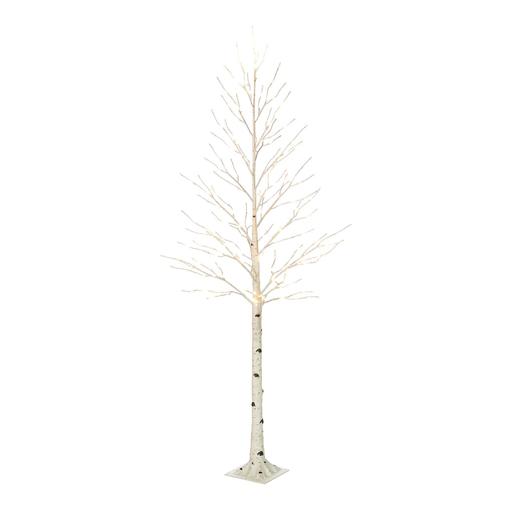 Lighted Birch Tree 8FT 240 Warm White Lights, White Twig Tree with Lights for Wedding Party Christmas Decoration