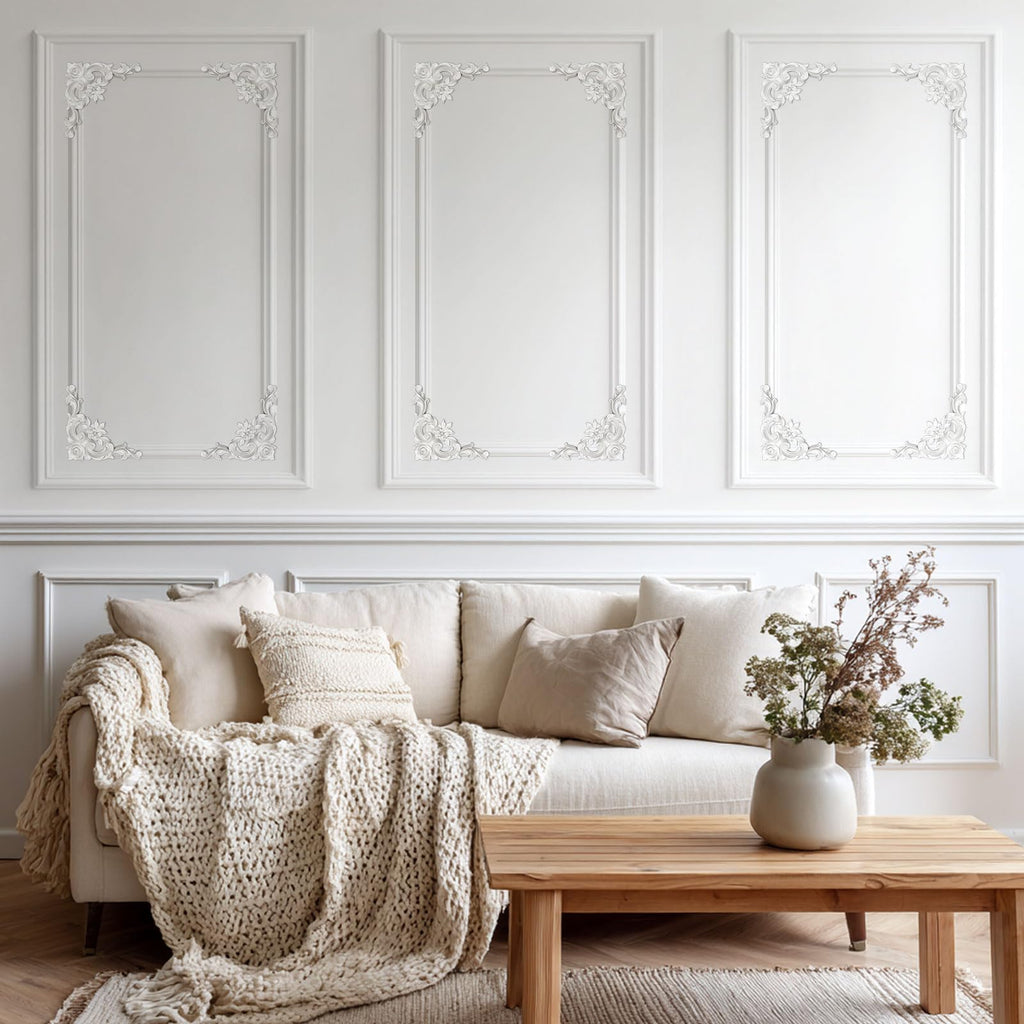 Decorative Corner Molding, Ceiling Corner Molding, Corner Wall Molding, 4Pc