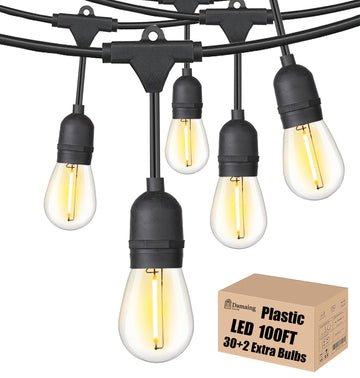 LED Outdoor String Lights Waterproof Patio Lighting for Outside Porch