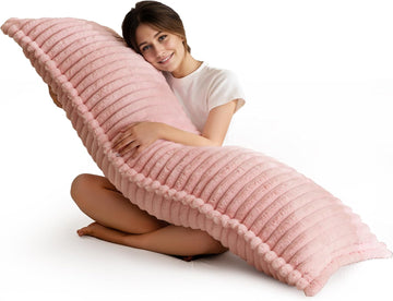 Memory Foam Body Pillow, Thickened Large Long Bed Pillow for Adults, Full Body Pillow with Removable Pillow Cover