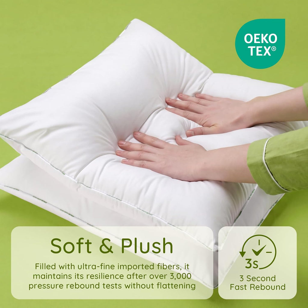 Throw Pillow Inserts,12 x 20 Pillow Insert, Hypoallergenic Pillow - Set of 2