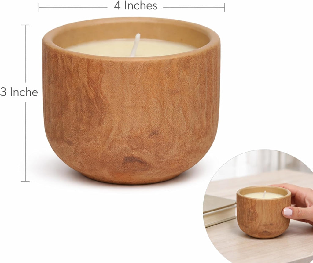 Floral Ceramic Candle Set 8 oz Aromatherapy Scented Jar Candles Long Lasting Fragrance Decorative Home Bedroom