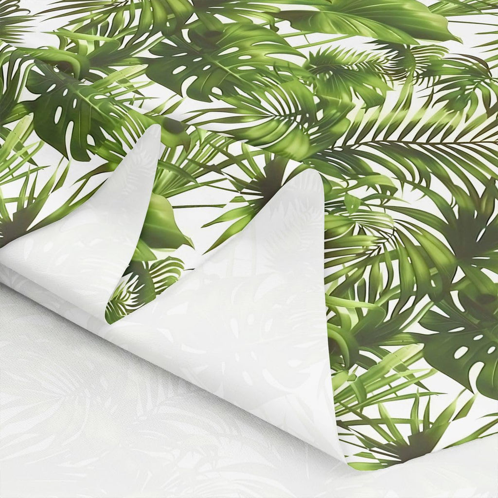 Palm Tree Fabric By The Yard, Green Plant Leaves Upholstery