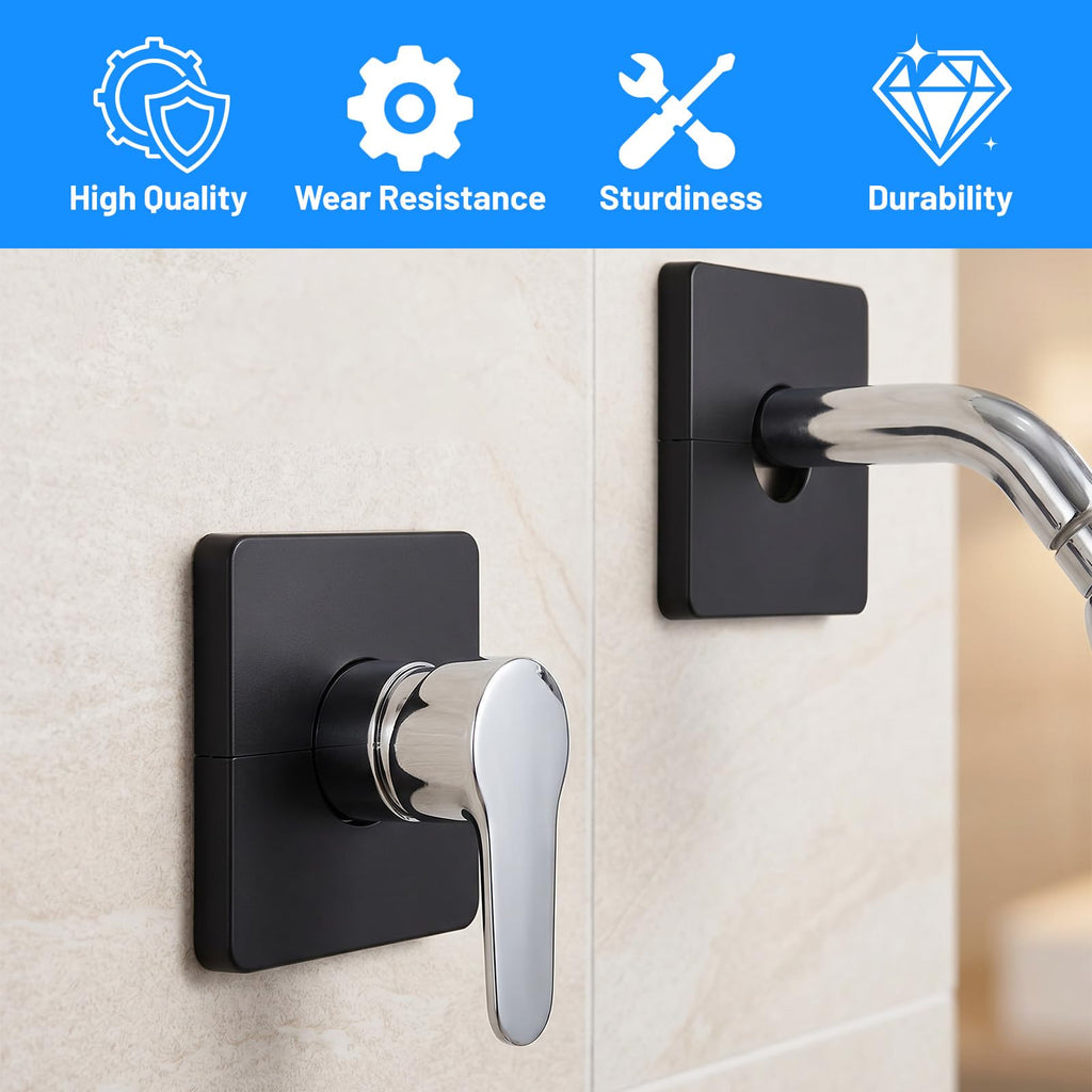 2PCS Escutcheon Plate 22mm Square Shower Arm Wall Split Flange