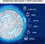 Portable Washing Machines, 7.7 lbs Load Capacity Portable Washer and Dryer Combo with Built-in Barrel Light & LED