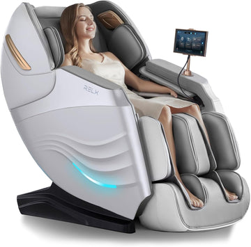 2026 Massage Chair Full Body, Body Scan, Zero Gravity Recliner, White | 20-Mode Shiatsu Massage Chair with SL-Track
