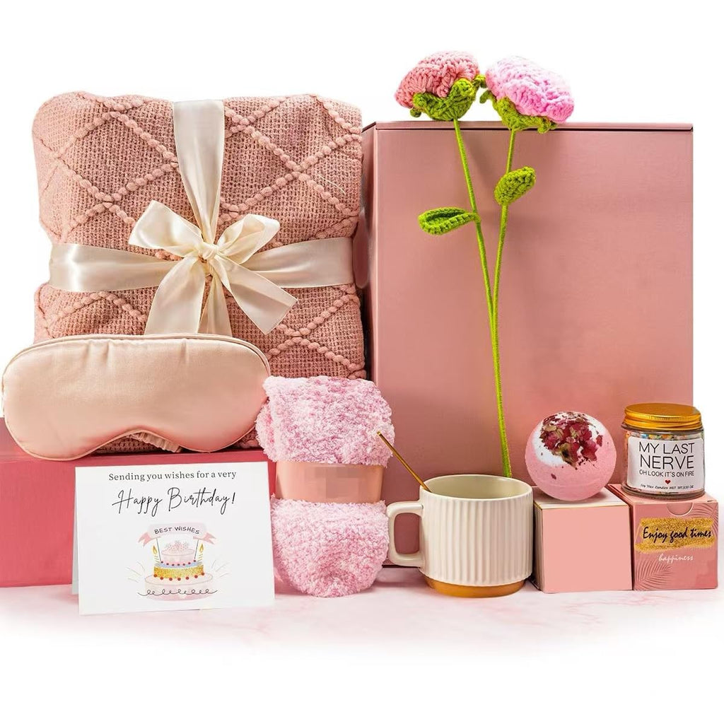 Birthday Gifts for Women, Get Well Soon Gifts Package, Relaxing Care Package, Birthday Gift Basket for Women, Happy