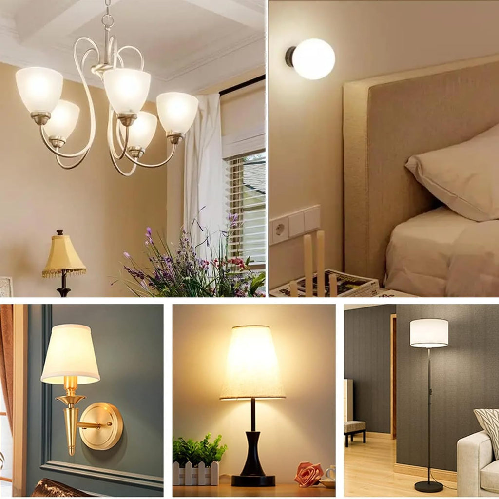 E26 G25 LED Globe Bulbs, 6W (60W Eq), 2700K Soft White Vanity Bulbs, 2Pack
