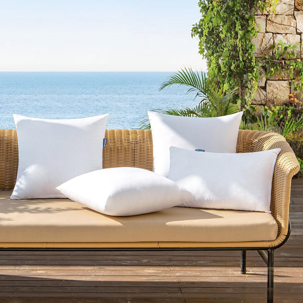 18x18 Inch Outdoor Pillow Inserts - Set of 4