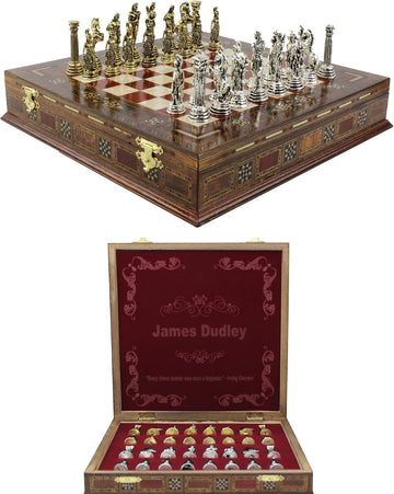 Gifts for Son, Birthday Gift from Parents to Son, Personalizable Chess Set as Gift from Mom and Dad to Son, Mother