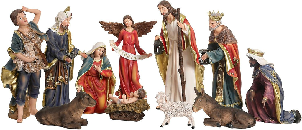12.5in Nativity Scene Figurines, 12-Piece Nativity Sets & Figures