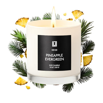 Pineapple Evergreen Scented Soy Blend Jar Candle, 9 Oz.