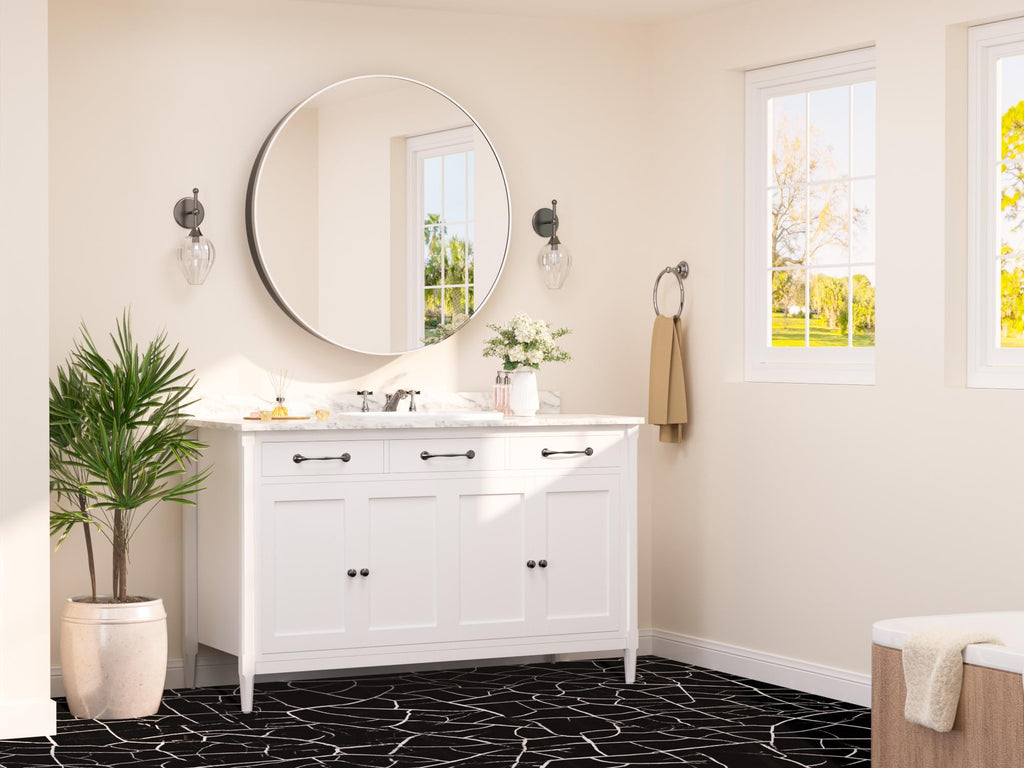 Bathroom Mirror Cabinet 28 x 28 Brushed Nickel Round Bathroom Medicine Cabinet with Mirror Adjustable Shelves