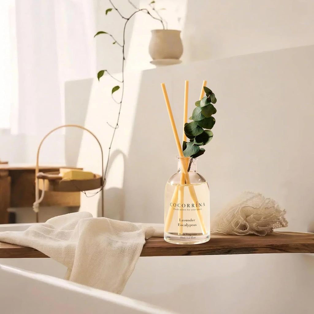 Reed Diffuser with Dried Eucalyptus - Set of 3