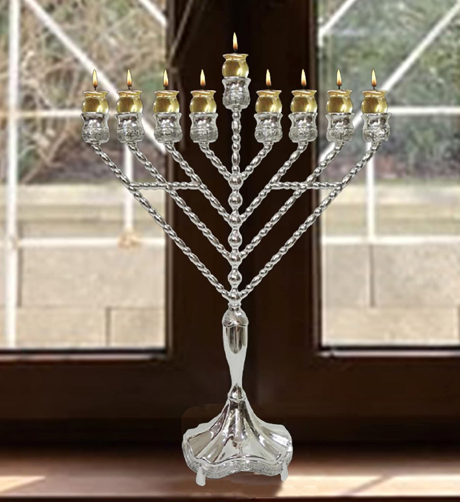 Hanukkah Glass Oil Cups - Elegant Holders for Oil for Shabbos and Chanukah - Durable Quality, Long-Lasting - Size #1 - Set of 9