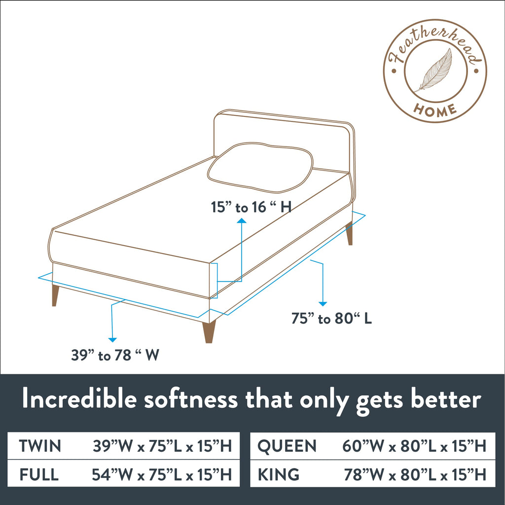 100% Cotton 4PCs Flannel Sheet Set | Double-Brushed for Extra Softness, Warm & Breathable, Extra Deep Pockets fits Up