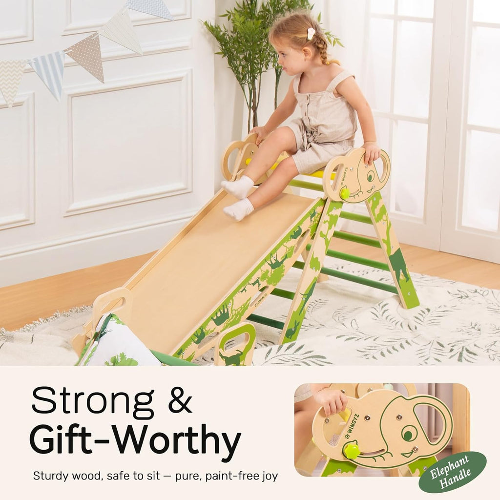 Triangle Set, Montessori in-1 Climbing Set with Cushion