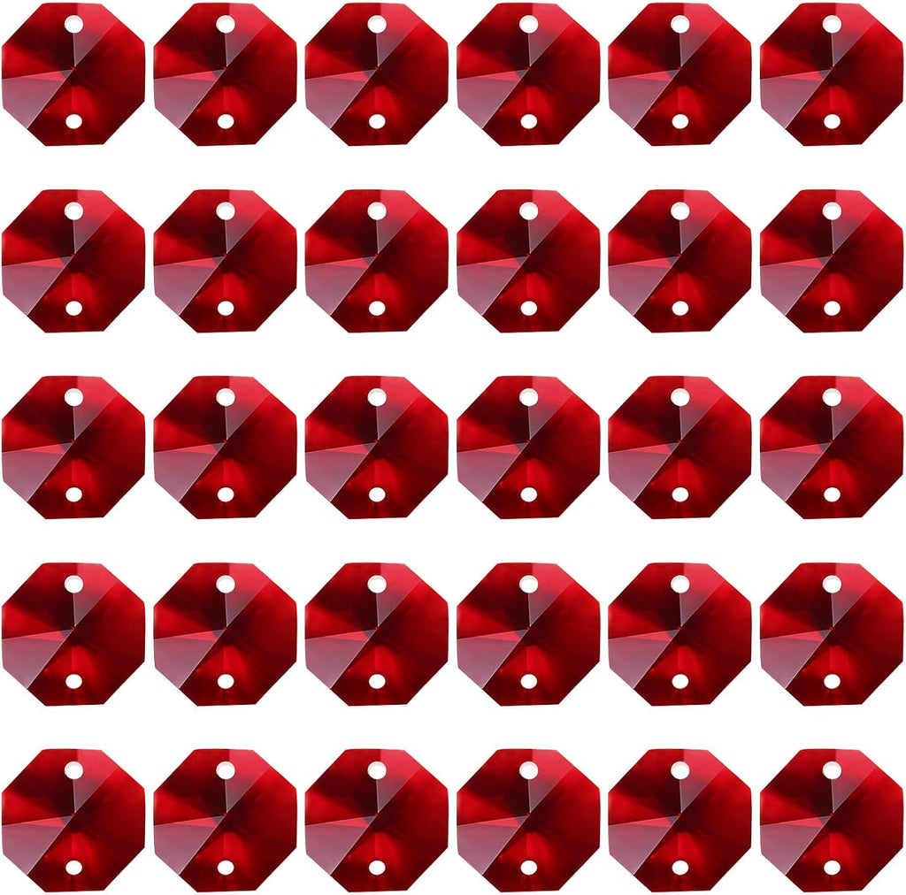 K9 Crystal Octagon Beads 2 Holes Pendants