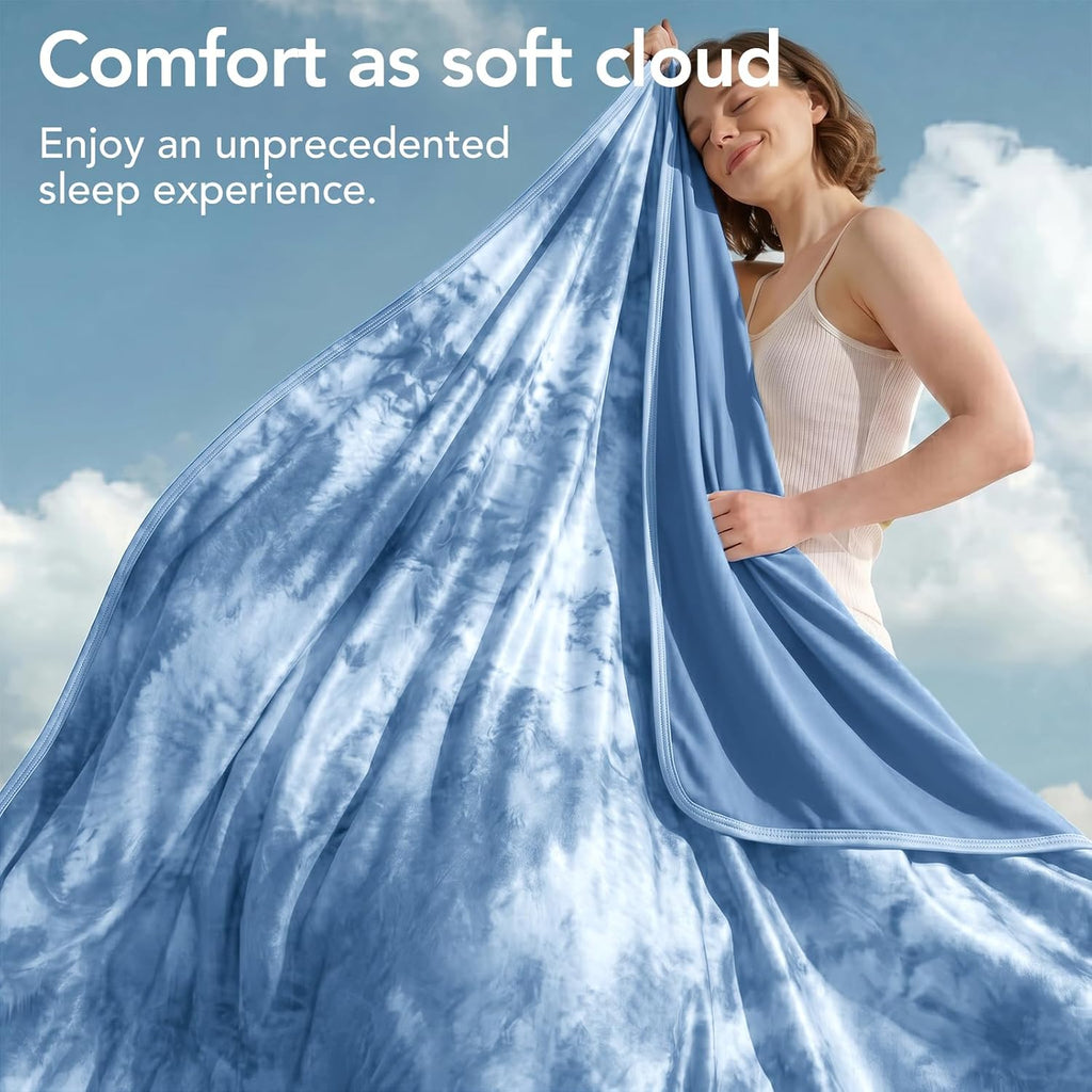 Cooling Blanket King Size 90"x104" for Hot Sleepers | Cold Summer Soft Blanket for Bed Couch and Travel Absorbs Heat