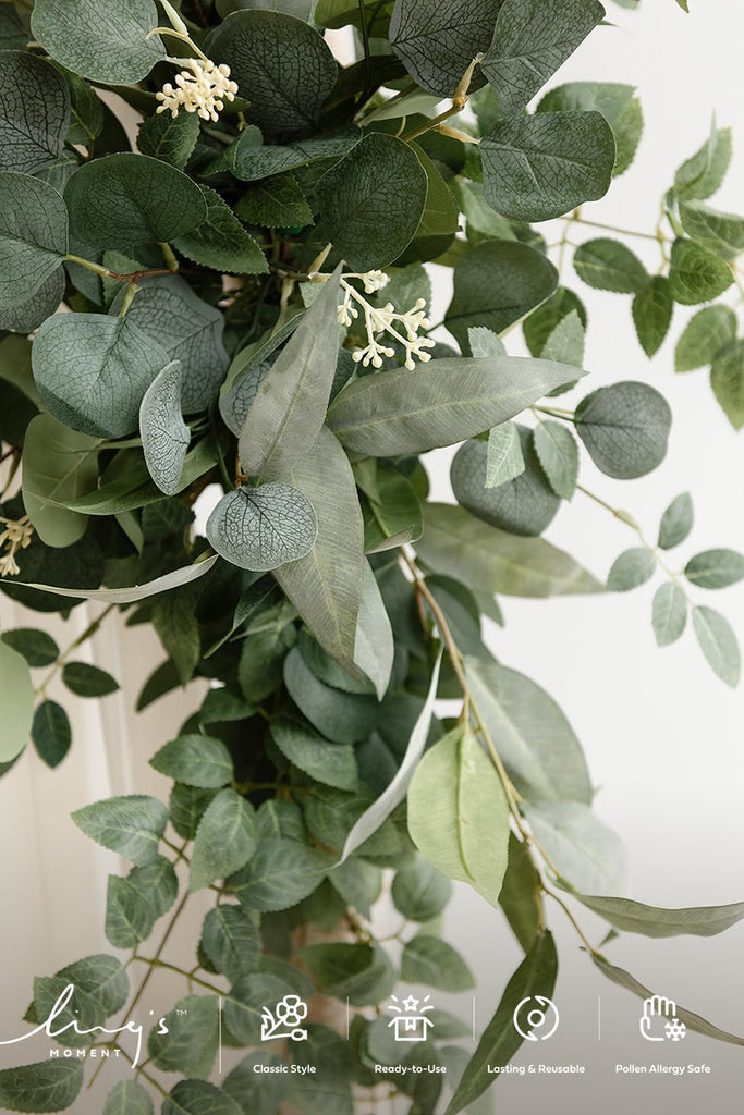 Wedding Arch Kit, Green Flowers & Sheer Drapes