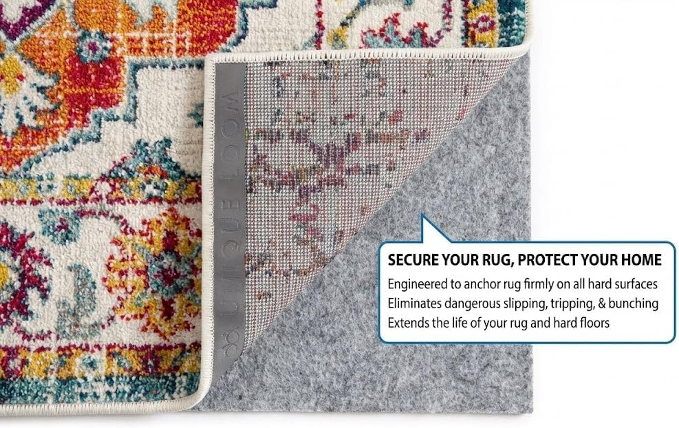 8' x 10' Everyday Performance Rug Pad 1/4" Thick Felt & Non-Slip Backing Perfect for Any Flooring Surface - Set of 70