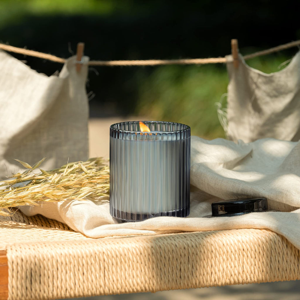Linen Cotton Oasis Scented Candles, Soy Wax, 11oz