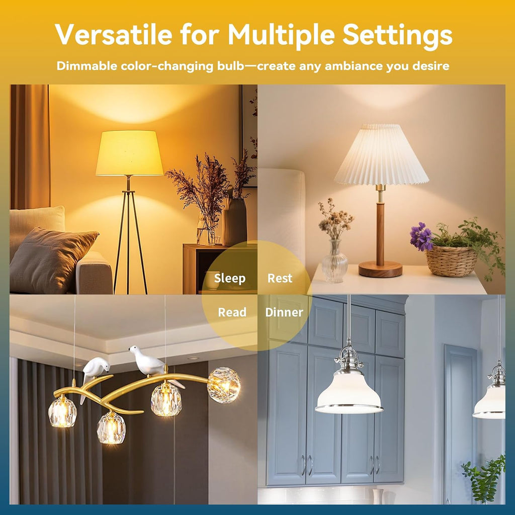 Smart G9 LED Bulbs, 3 Pack with Remote