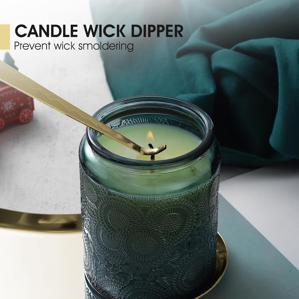 Candle Wick Trimmer, Candle Snuffer, Wick Dipper and Tray Holder