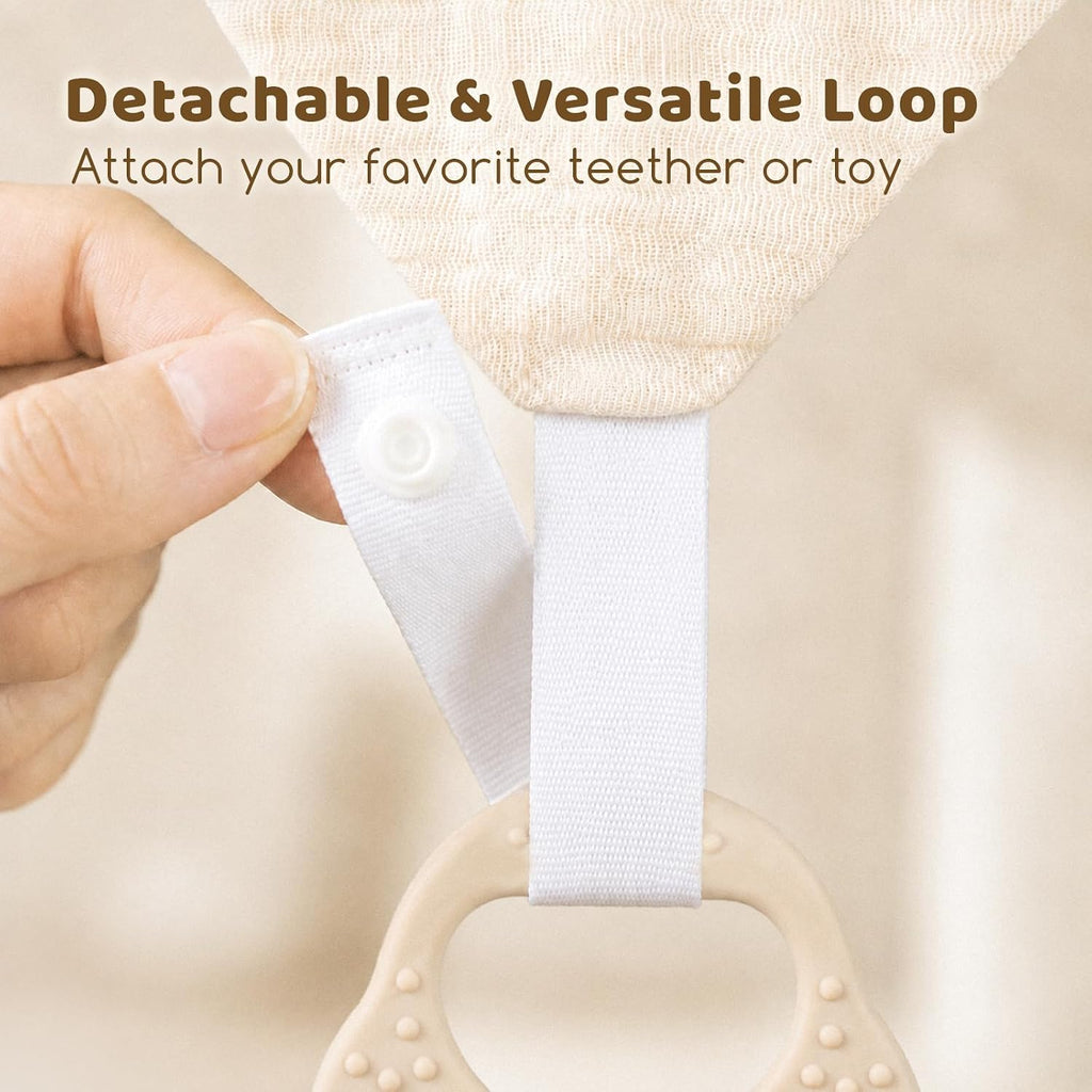 Pack Muslin Baby Bibs for Drooling and Teething
