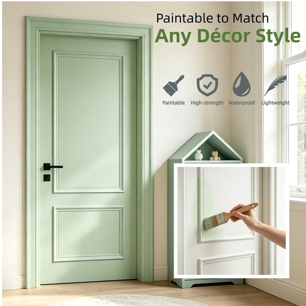 Peel and Stick Door Moulding Kit, 2 Frames 2 Sets