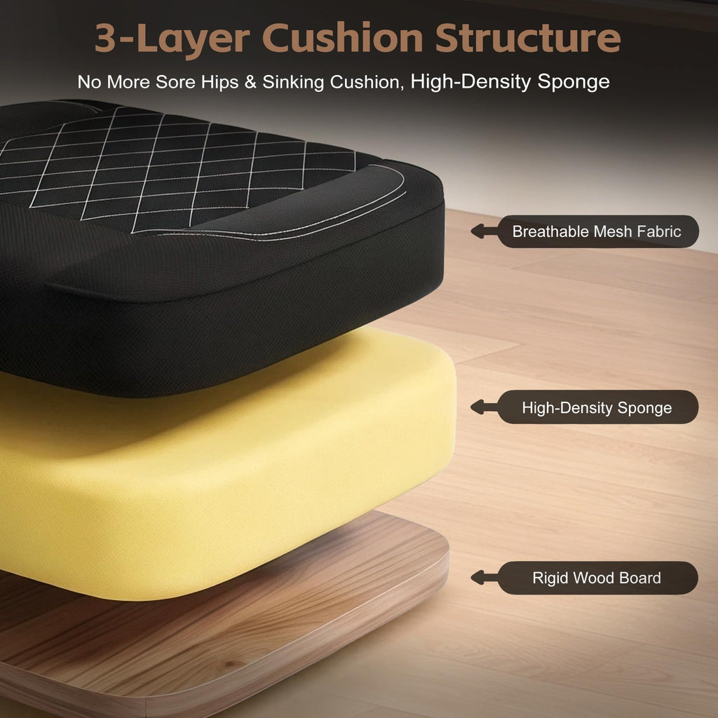 Gaming Chair, Desk Chair with Linen Breathable Mesh Fabric, Office Chair with Adjustable Lumbar Support, Computer