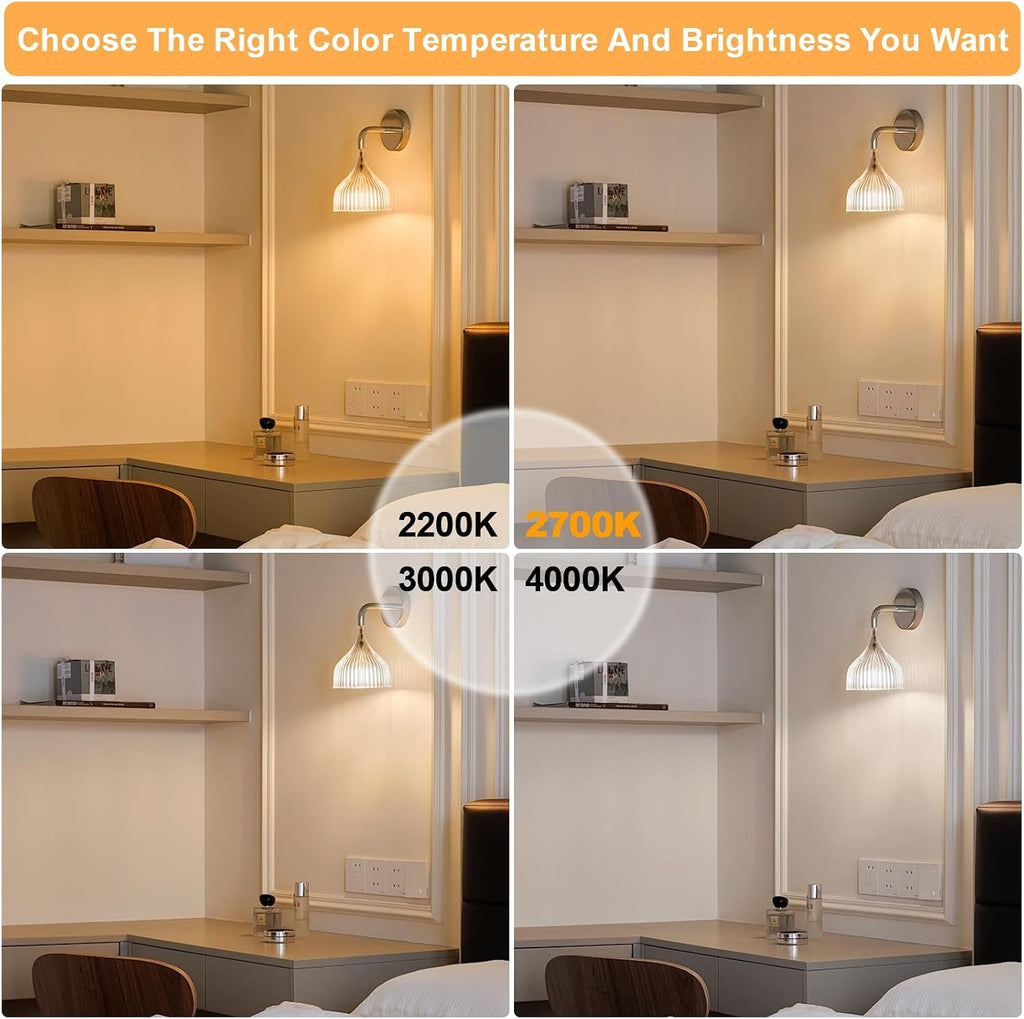 E26 LED Bulb 6W Equivalent 60 watt, Vintage Edison Bulbs, Warm White 2700K Amber E26 Edison Bulb dimmable,Tubular T14