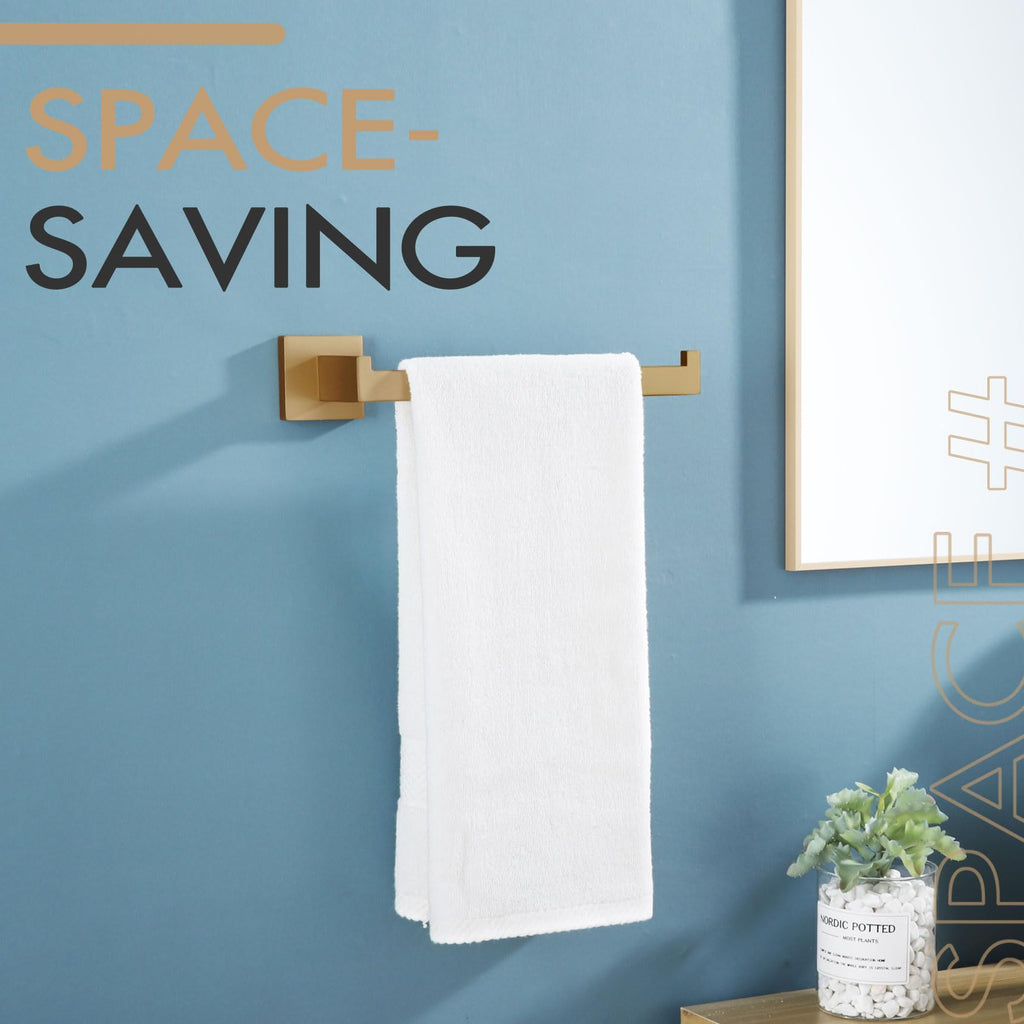 Towel Bar Wall Mount 9'' Hand Towel Holder Stainless Steel Bath Kitchen Accessories, Champagne Bronze B3003CPG