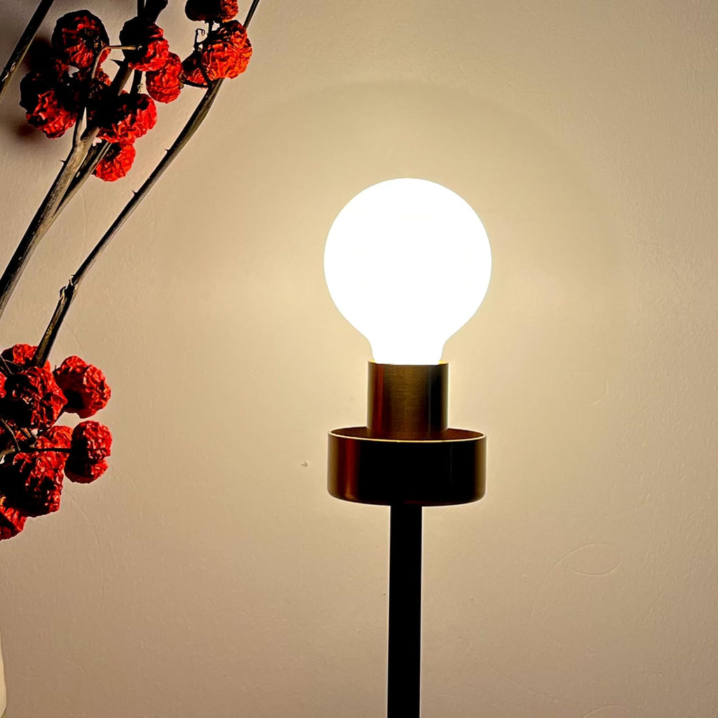 LED Light Bulb G30/G95 Dimmable Flick-Free Matt White 6W Soft White 3000k CRI95 600LM, 60W Equivalent Vintage LED