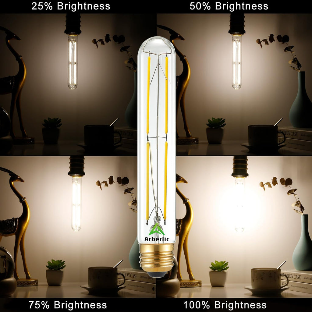 7.3 in T10 E26 Light Bulb,60 watt Light Bulbs,Neutral White 4000K