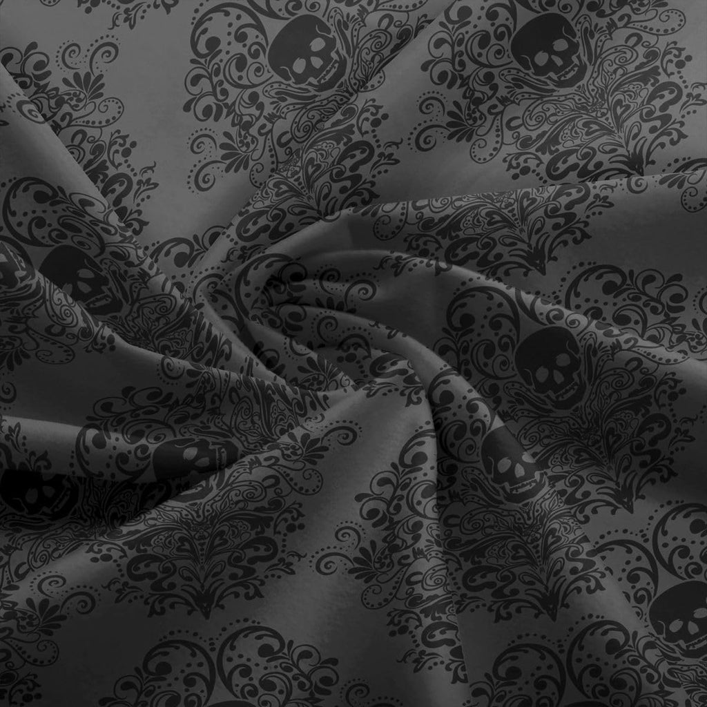 Gothic Skull Fabric by The Yard Soft 1 Yard