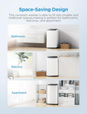 Portable Washing Machine, 0.9 cu. ft with 6 Cycles, Drum Clean, Quick, Stainless Steel Tub, Transparent Lid, LED