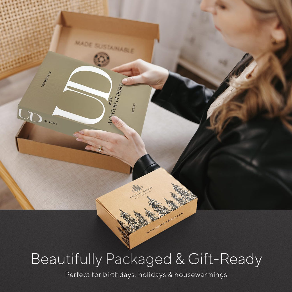 Designer Decorative Books Set of 3, Contemporary Faux Books with Storage | Large neutral hardcover book boxes with