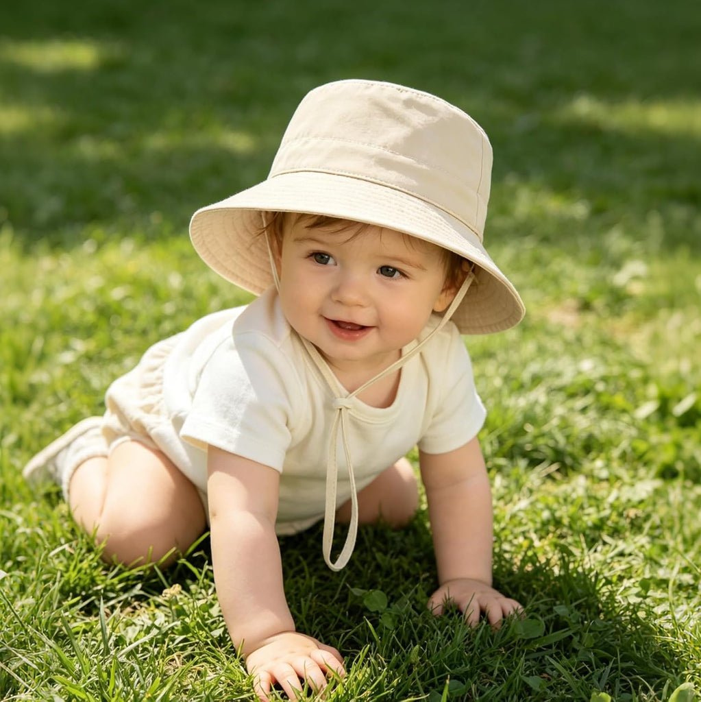 Baby Sun Hat UPF 50+ Toddler Bucket Summer Kids Beach Hats for Boys Girls