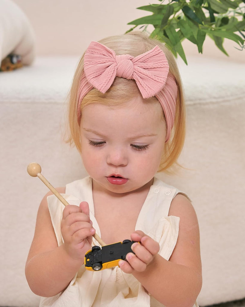 18pcs Baby Nylon Headbands Hair Bow Elastics Hairbands
