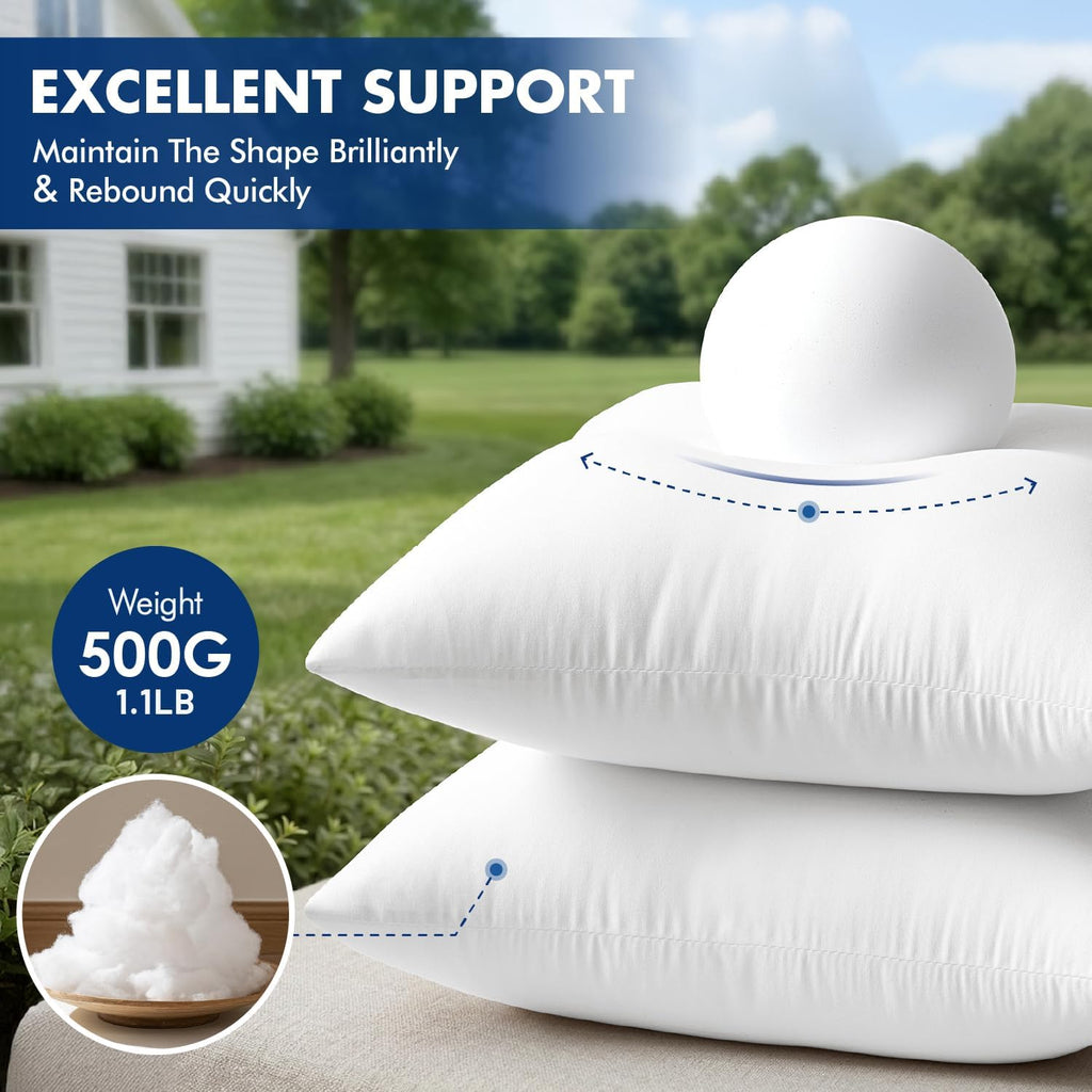 Outdoor Pillow Inserts 18x18 - Set of 4