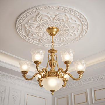 24" OD x 4.72" ID Large Chandelier Ceiling Fan Medallion