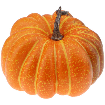 7.9-inch Fake Flat Pumpkin Artificial Vegetable Decoration - 1 Pc
