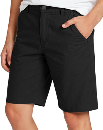 Boys Hybrid Chino Shorts, Quick Dry Uniform Short with Pockets